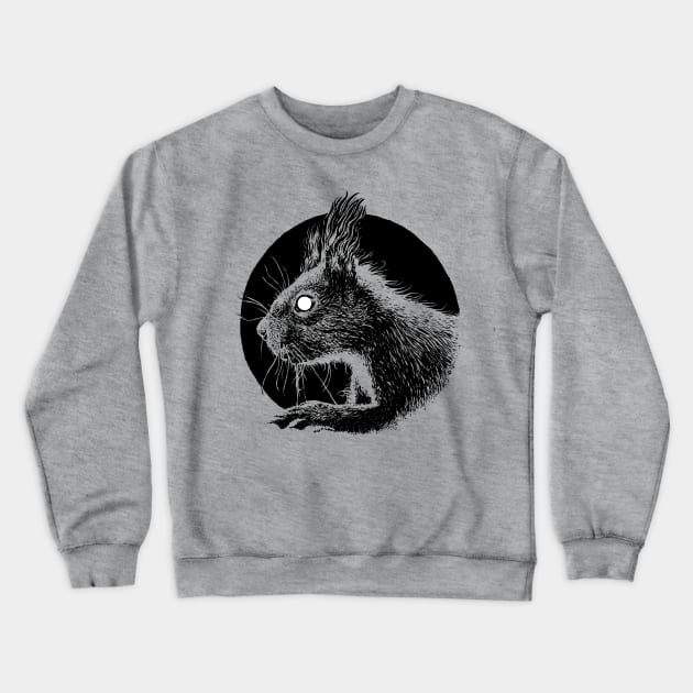 Squirrel Crewneck Sweatshirt by vvilczy